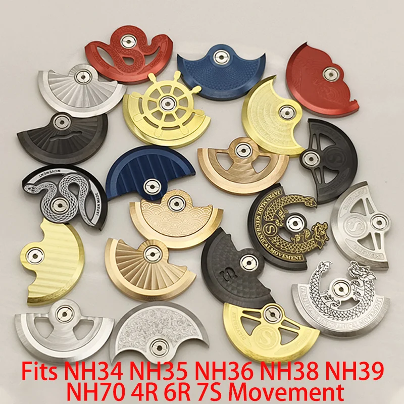 

Mod NH35 Automatic Hammer Rotor Fits For 4R 6R 7S26 NH70 NH34 NH35 NH36 NH38 NH39 Movement Men's Watch Refit Parts