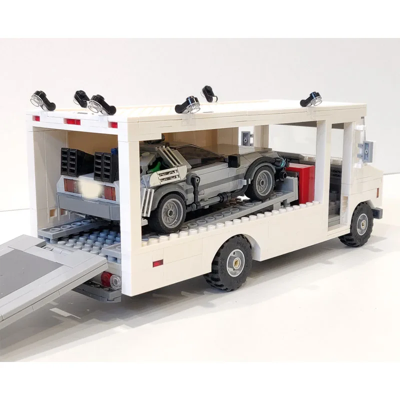 MOC-113860 City, Nuevo Camión de Transporte de Carga con Contenedor, Bloques de Construcción, Modelo de 533 Piezas, Regalo de Cumpleaños para Niños