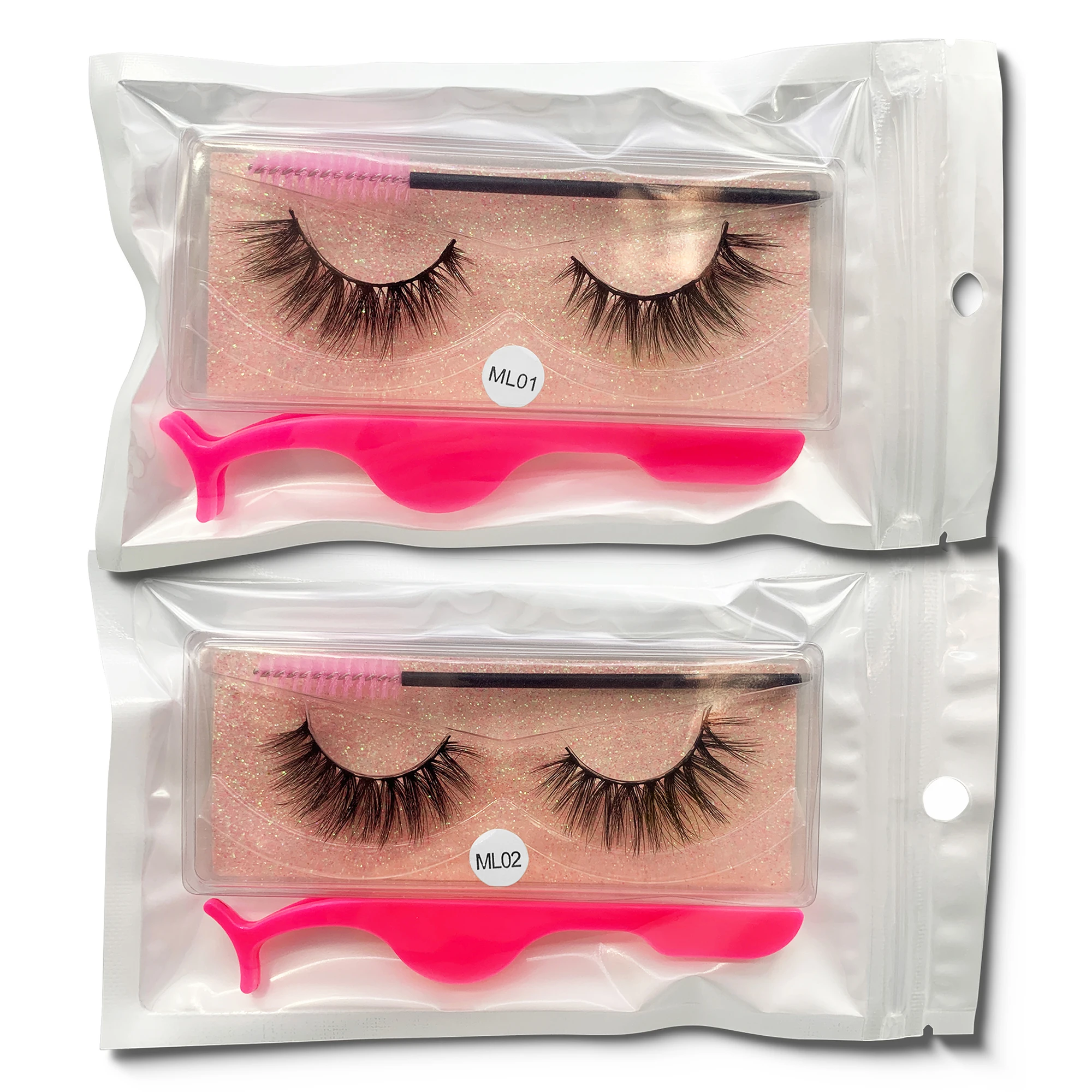 Fluffy Faux Mink Lashes Dramatic Wispy 20/50/100pcs False Lashes Mink Eyelashes Set Eye Lashes Wholesale False Lashes Packs