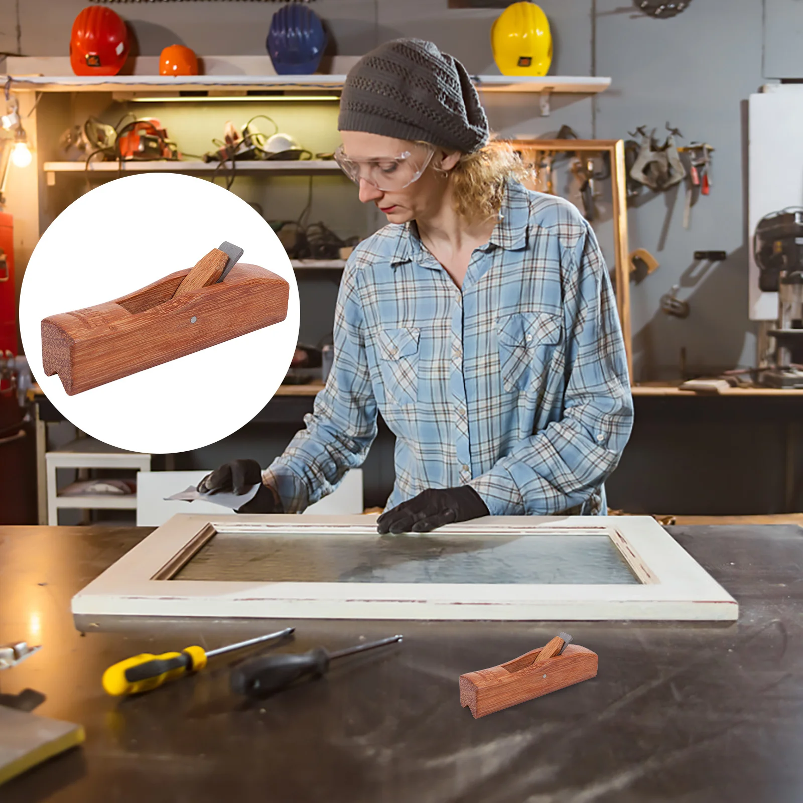 

1pc Wood Hand Trimming For Woodworking Smooth Body Carpenter Planer Durable Woodwork Device Handheld Woodwork Device Planer