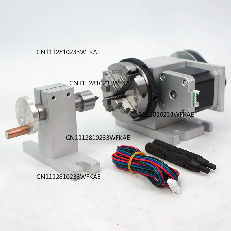 CNC Rotary Axis Kit Chuck 65mm Activity Tailstock 4th Axis 54mm Centre Thimble Tailstock CNC Milling Machine Part Tools