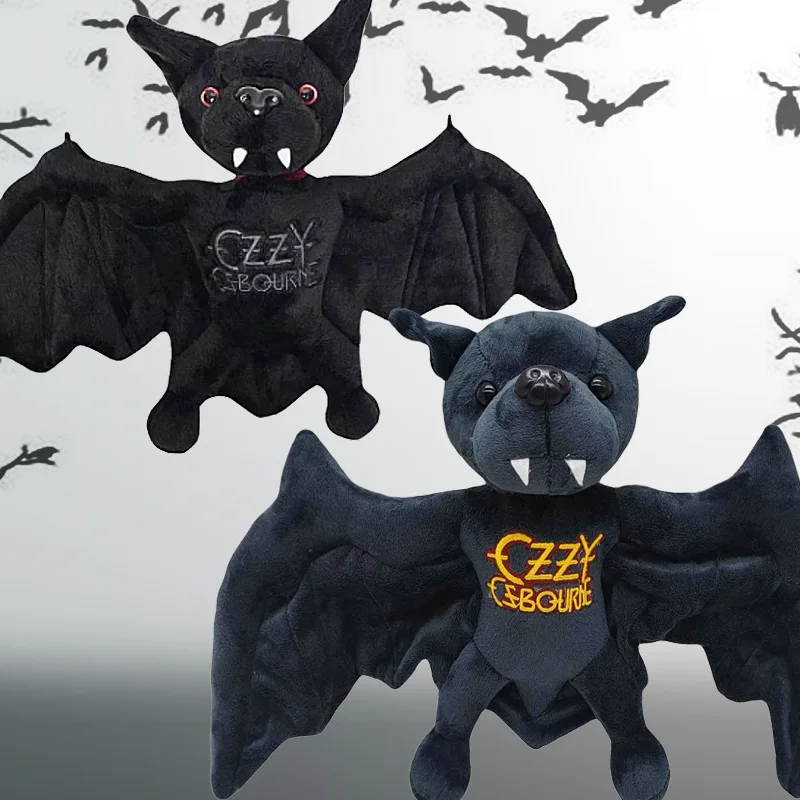 

New 25cm Funny Ozzy Osbourne Bat Plush Toy Game Animation Surrounding High-Quality Children Birthday Gift All Saints' Day Gift