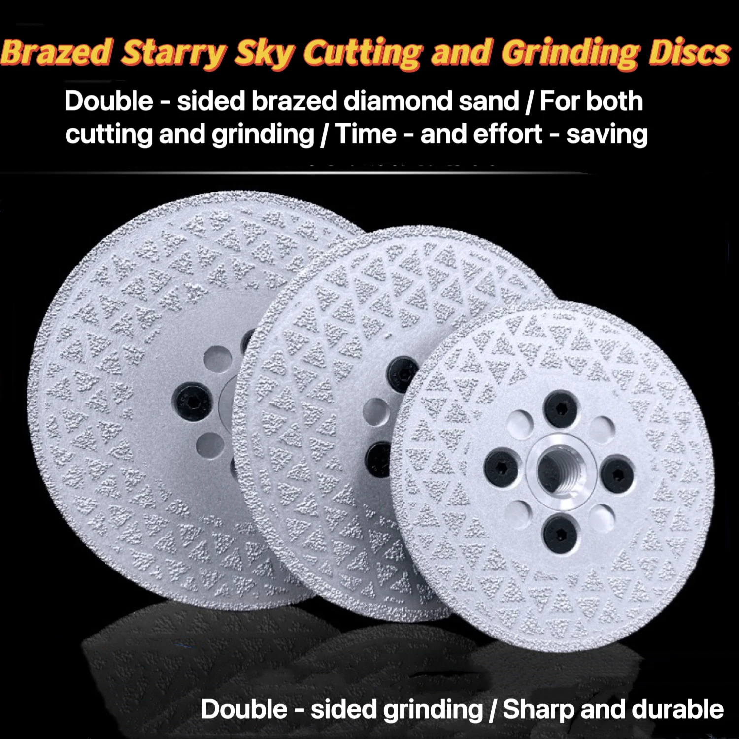 

M14 Паяная звезда — вырезанные и шлифовальные диски с узором | Двухсторонний алмаз, 2 в 1 резка и шлифовка