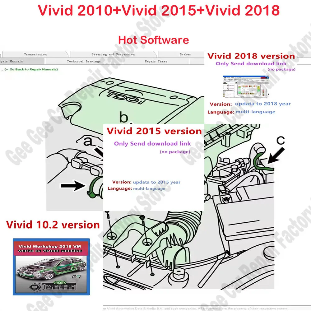 Newest Vivid 2018 Workshop Data V10.2 / 2015 obd2 scanner Auto Car Repair Software European Car Maintenance Tools wiring diagram