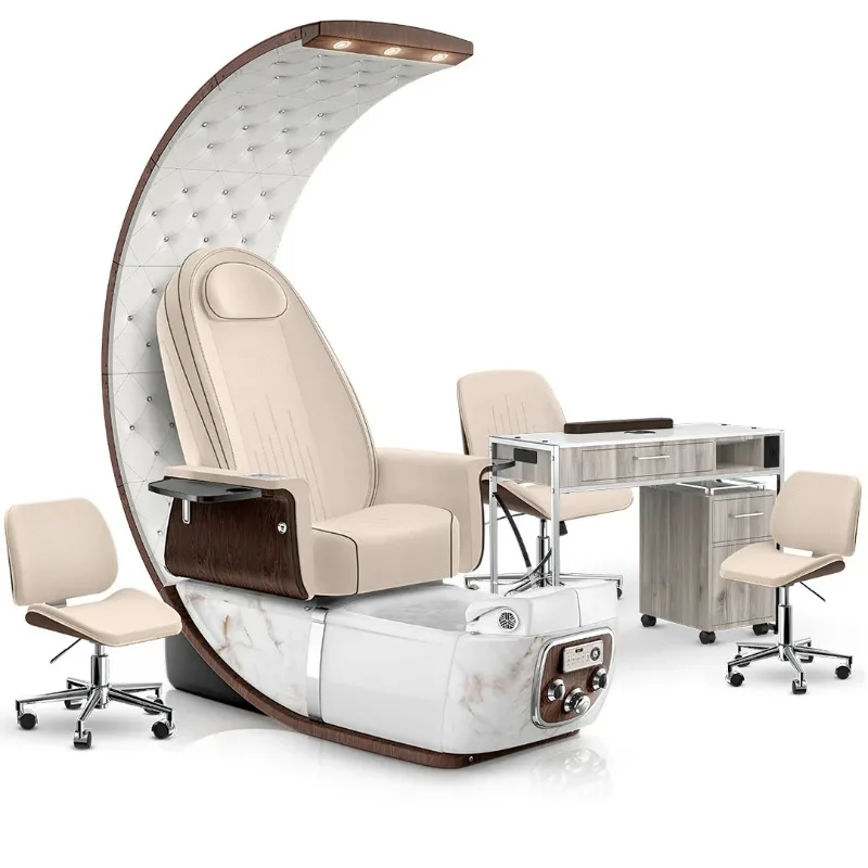 Fully automatic electric foot bath chair, C-shaped queen chair, massage pedicure chair