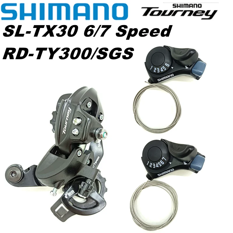 Shimano Tourney SL-TX30 Shifter Lever 6/7 Speed TX30 Trigger Shifter RD-TY300 MTB Bike Rear Derailleur RD TY300