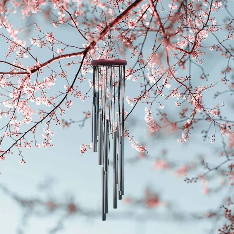 Auspicious Metal Tuning Wind Chime Pendant, Garden Decoration Bell, Clear And Atmospheric Sound, Indoor And Outdoor Universal