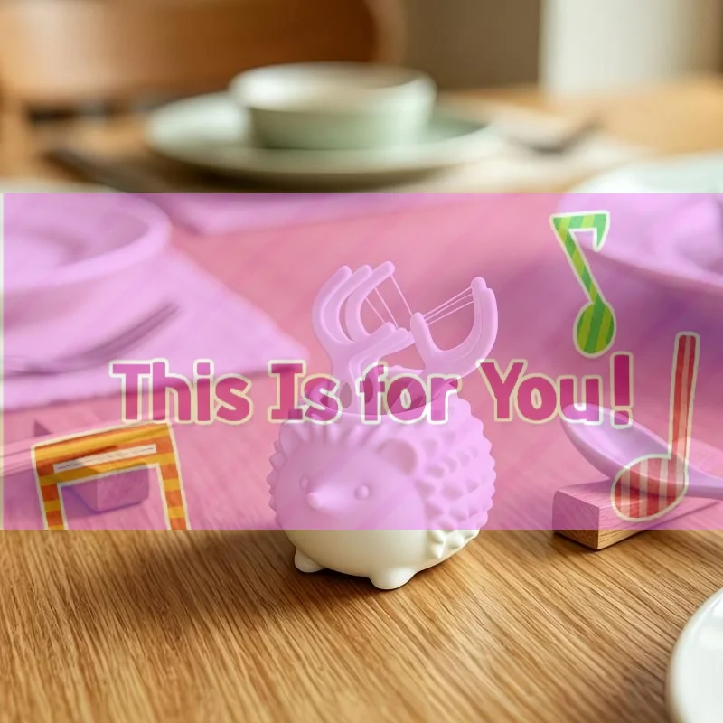 Hedgehog Shaped Swab Cosmetic Organizer Floss Toothpick Pick Holder Multi-Purpose Storage Box Perfect For Kitchen Dining Table