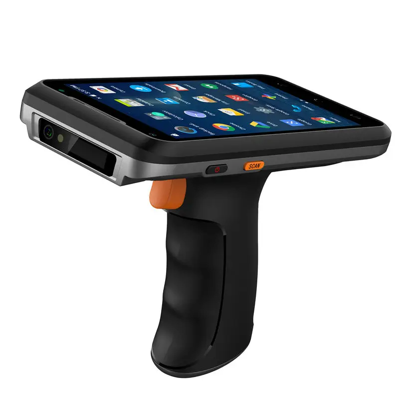 Caribe PL-55L Android Handheld Terminal With Grip Barcode Scanner PDA For Scanning RFID And Code In Stock