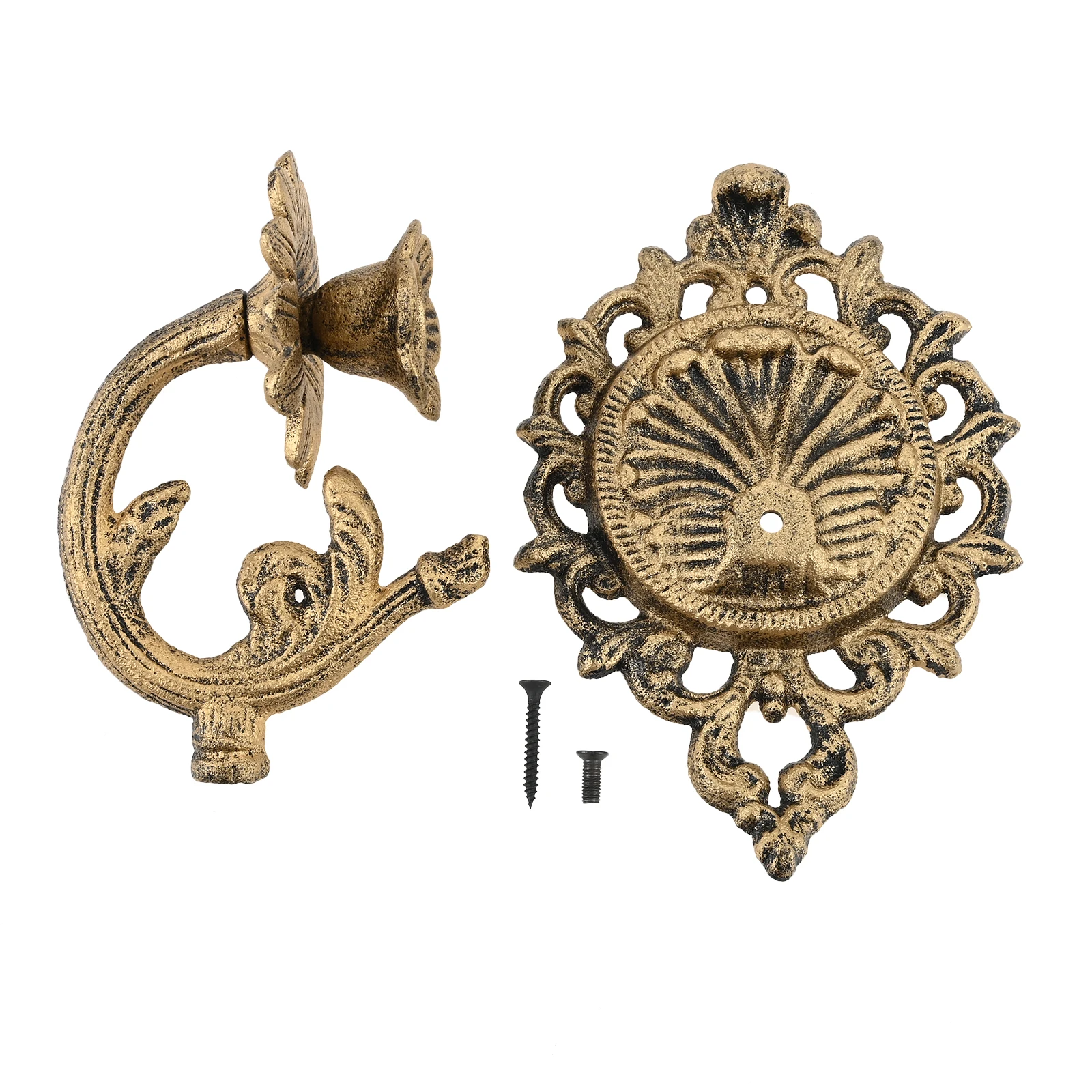 1pc 6.88x6.88x5.03inches Antique Gold Wall Candle Holder Wall Sconces Holder for Kitchen Dining Room Bathroom Hallway Decoration