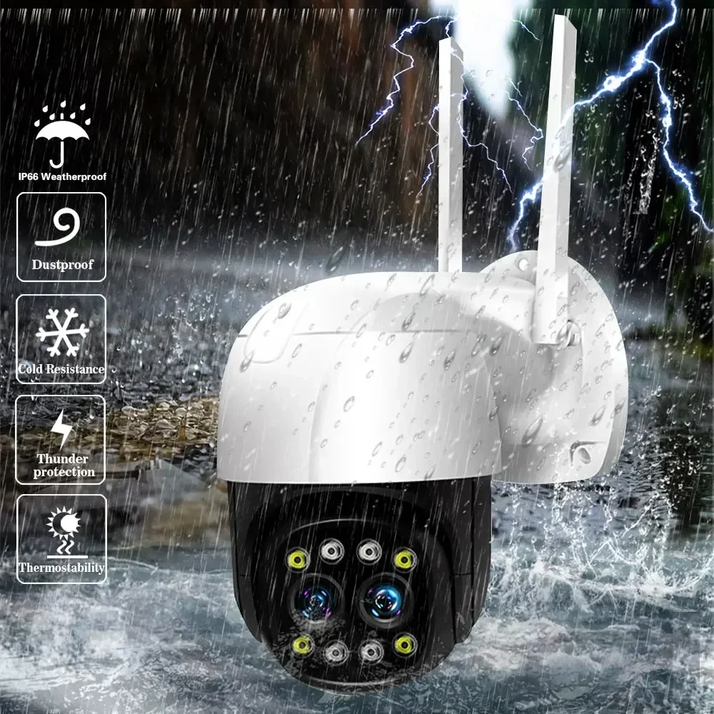 Zestaw kamer IP ICSEE 8X Zoom 4K WiFi PTZ, 8-kanałowy zestaw NVR z 7-calowym ekranem LCD 5MP, bezprzewodowy system monitoringu CCTV