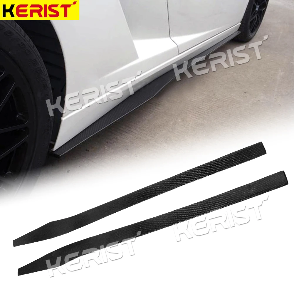 For Lamborghini Gallardo LP550 LP560 LP570 Superleggera Style Carbon Fiber Side Skirt Underboard 2pcs Car Styling