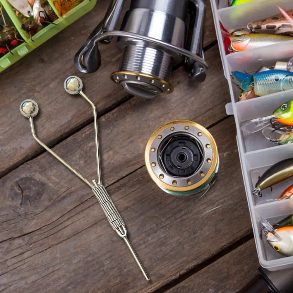 الصيد يطير ربط بكرة حامل قابل للتعديل بكرة حامل يطير ربط أداة يطير إغراء الطعوم صنع أداة لصنع ذباب الصيد #2