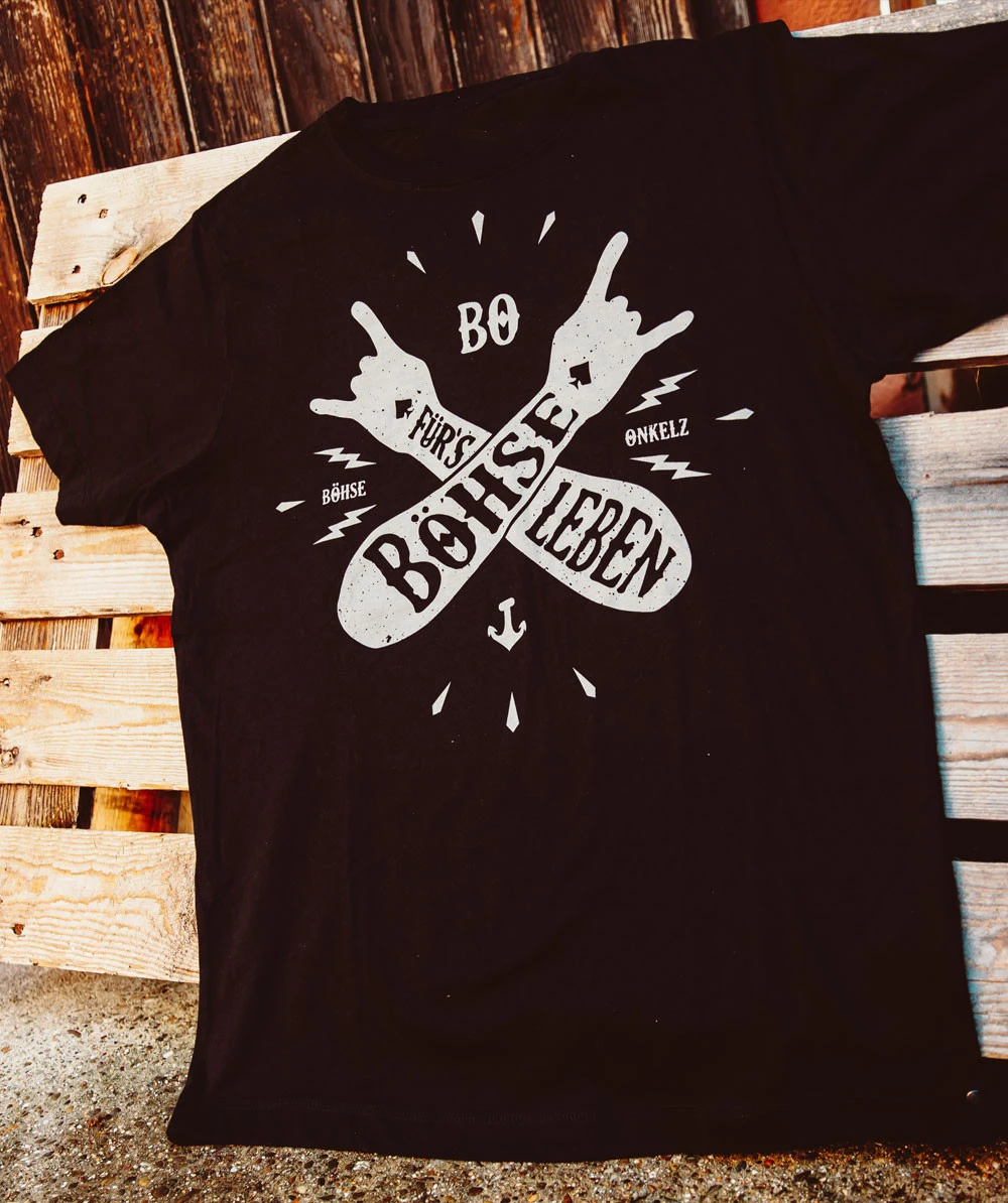 German Heavy Metals Böhse Onkelz T-Shirt Streetwear Damen Herren Oversized Y2K Kurzarm-T-Shirt Hochwertige Baumwolle Damenbekleidung