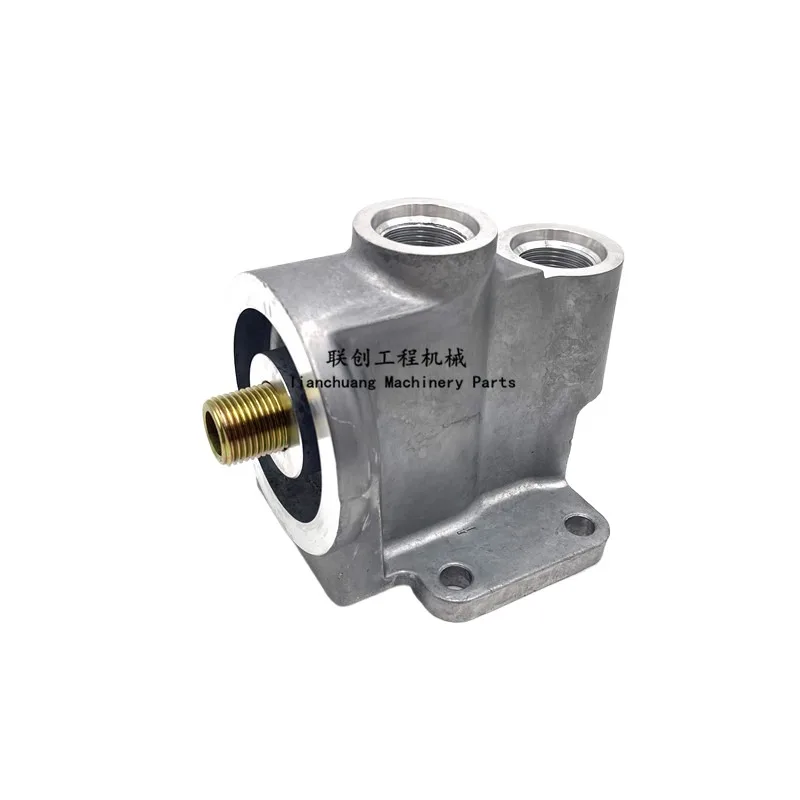 

For Komatsu PC110 130 160-7 oil filter holder aluminum seat oil filter base excavator accessories