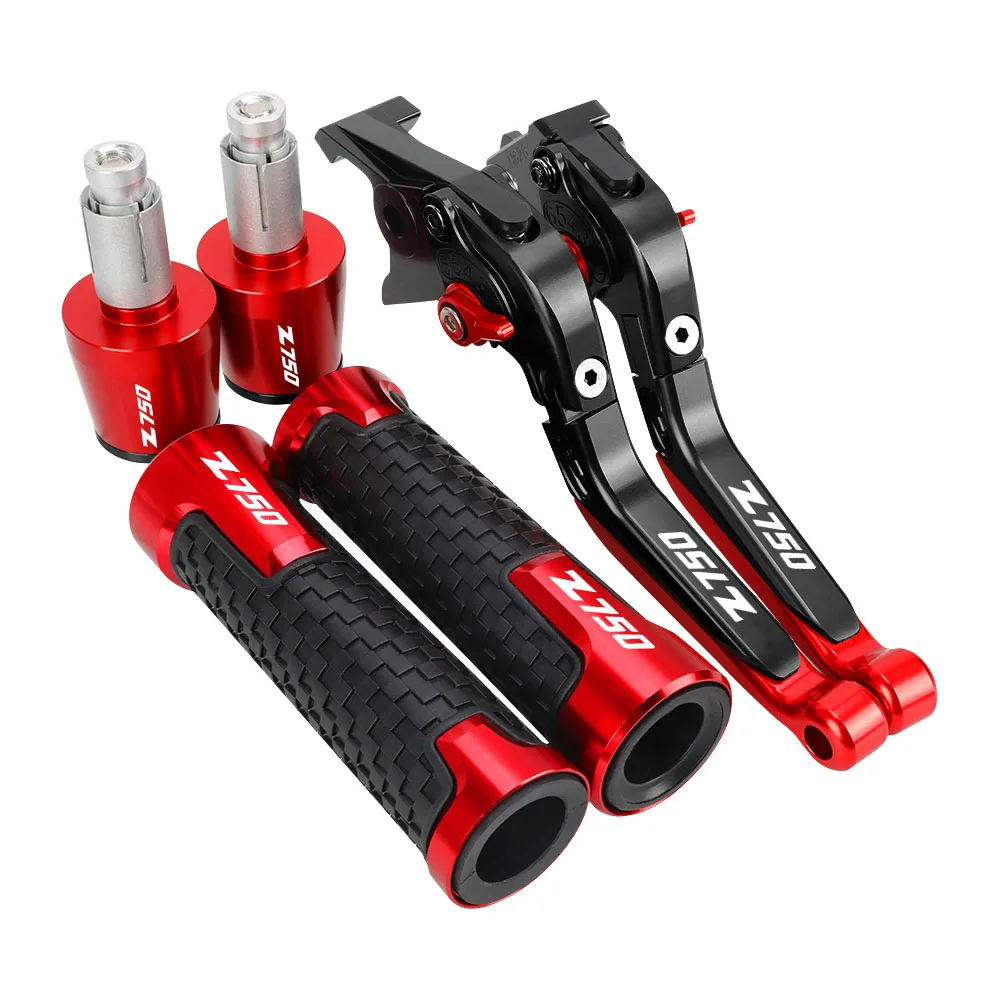 

7/8"22MM Handlebar Grips Handle Bar Grip Ends Plugs For KAWASAKI Z750 Z750L 2007 2008 2009 2010 2011 2012 Brake Clutch Levers