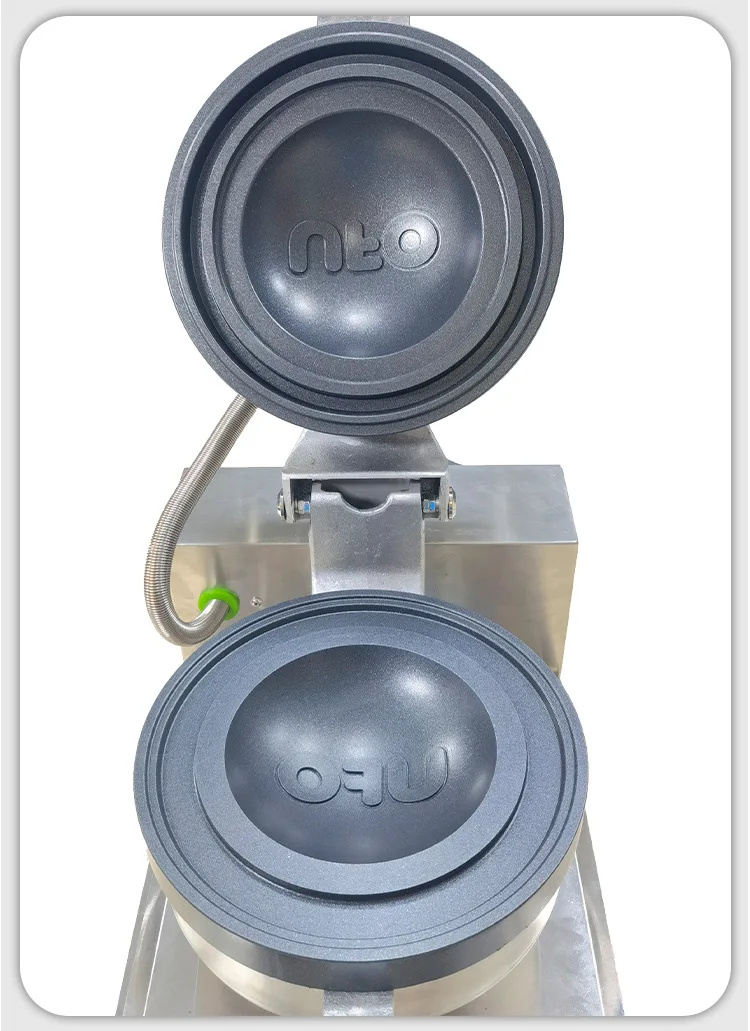 

BEST Sell cross-border multi-plug commercial electric ice cream burger bread machine with UFO words oversized 16CM