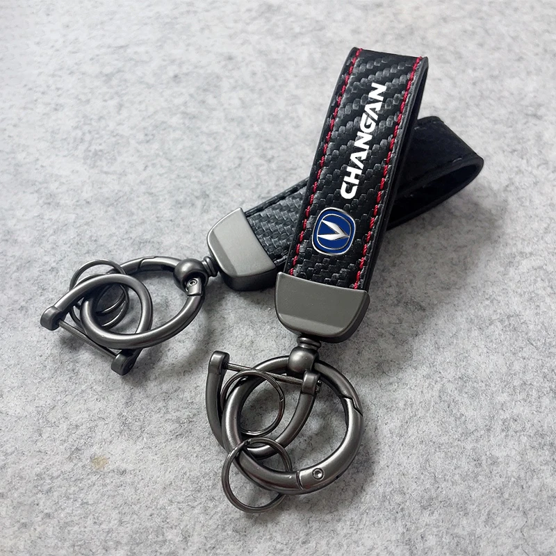 Автомобильный брелок из кожи и углеродного волокна для Changan CS25 CS35 CS55 CS75 CS85 CS95 автомобильные аксессуары автомобильные брелоки