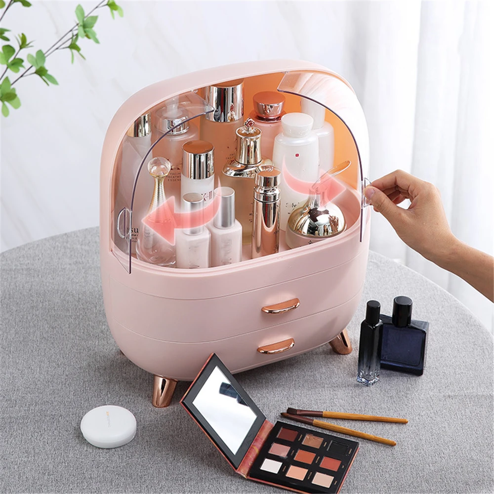 Makeup Container Polish Box Desktop Storage Organizer Makeup Drawer Large Box Cosmetic Capacity Storage Nail Jewelry