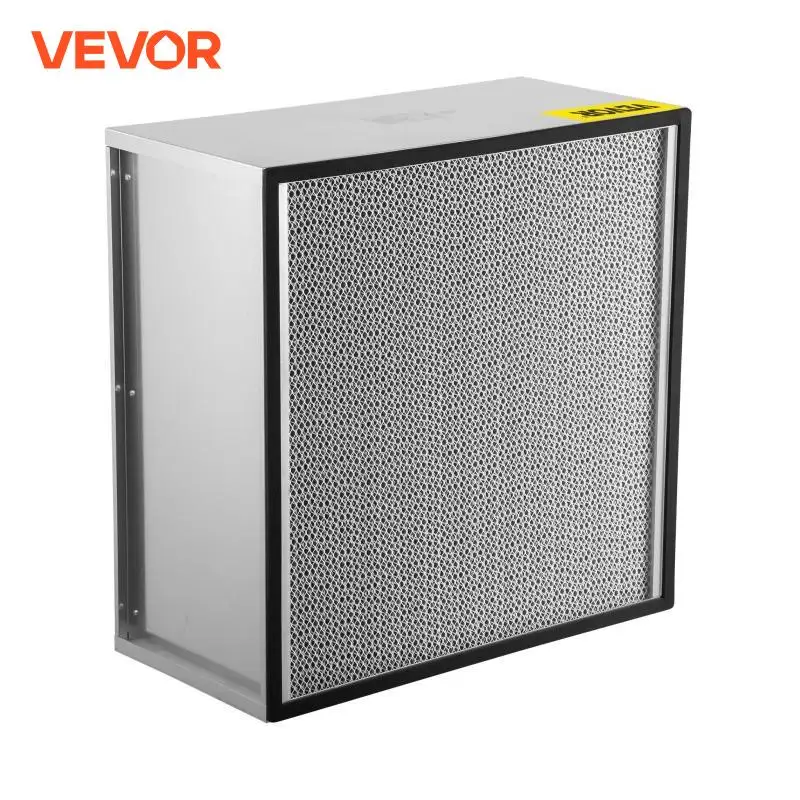 VEVOR HEPA Replacement Filter 24''x24''x11.5'' True HEPA Pleated Air Filter With Galvanized Frame Deep-pleat Filter 6-12 Months