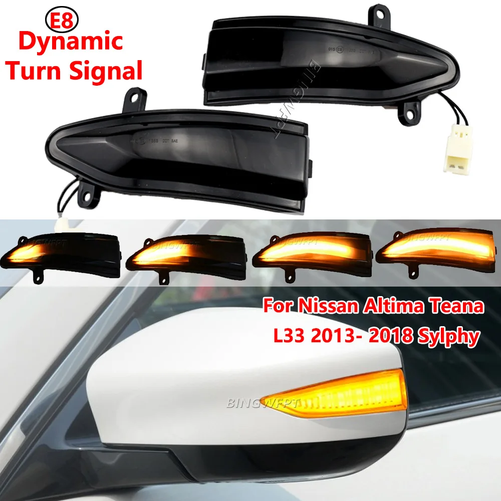 

2pcs For Nissan Teana Sylphy Modified LED Mirror Turn Signals