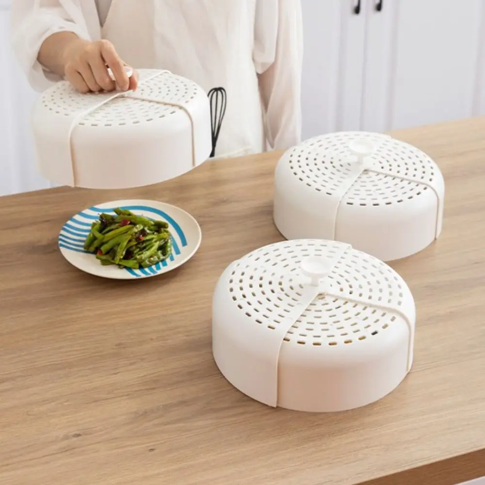 

New Flyproof Rotating Vegetable Cover Kitchen Accessories Dustproof Vegetable Cover Household Plastic Table Food Cover