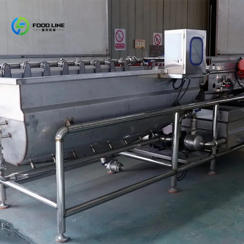 Customized Multi-Functional Conveyor Commercial Turbo Custom Made-to-Order Vortex Washer for Food Industry