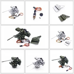 Henglong 1/16 Leopard 2 a6 RC accessori per modelli di serbatoi stazione metallica dispositivo di perforazione per mitragliatrice modifica periscopio