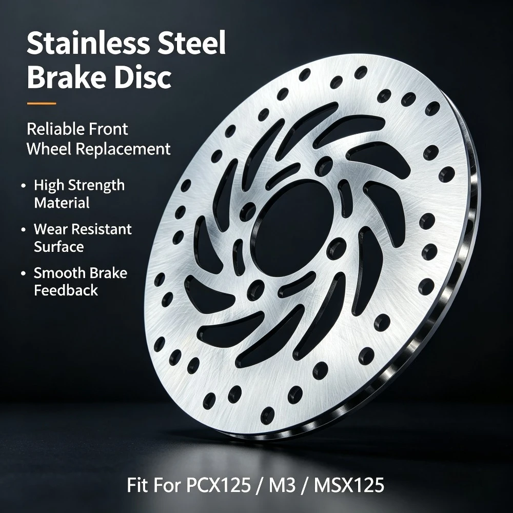 Front Brake Disc Compatible with Benelli PCX125 M3 MSX125 Monkey Monster Wangjiang Dazongzai Motorcycle Replacement Brake Rotor