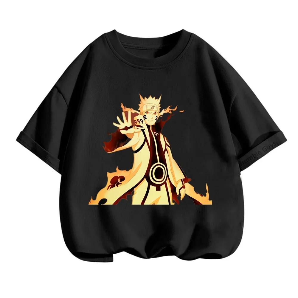 Anime Narutos Tshirt Shorts Kids Cartoon Fashion Casual Children Children's Clothing Boy Baby Teen Short Sleeve T-shirt