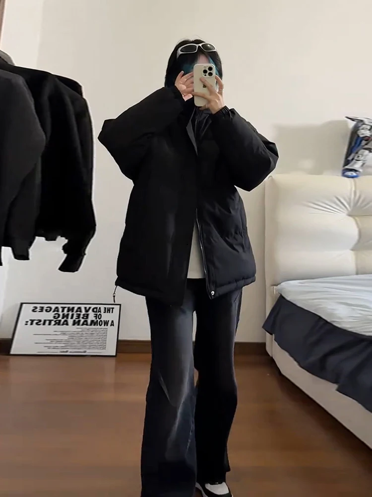 

Мужская зимняя куртка Cleanfit Pure Color из хлопка, утепленная, в стиле High Street, для пар, премиум-класса, с воротником-стойкой, пуховик