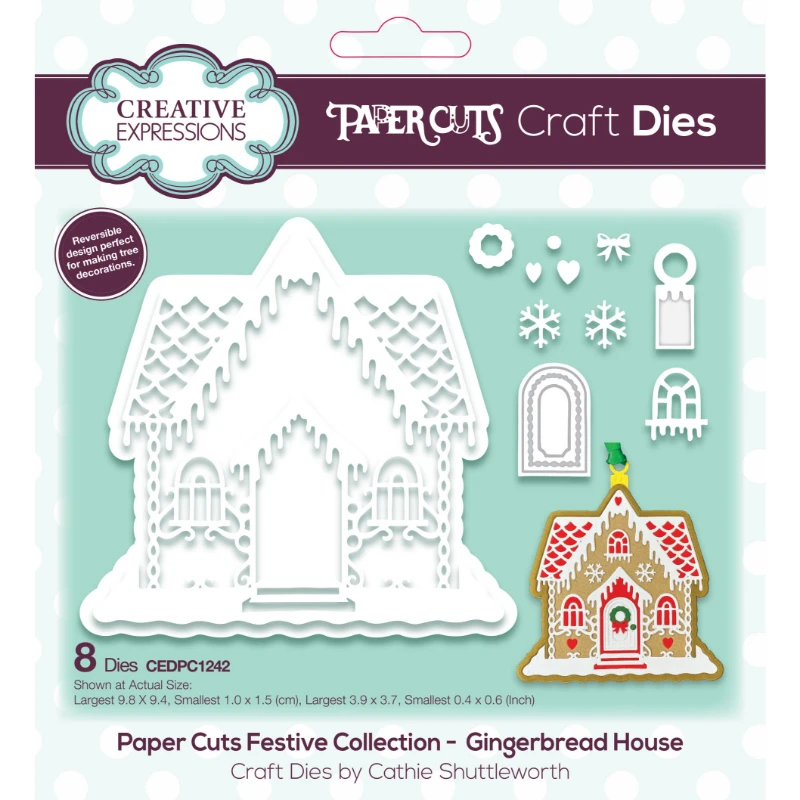 

Gingerbread House Metal Cutting Dies For DIY Decorating Scrapbook Paper Card Album Embossing Craft Cut Die 2024 Christmas