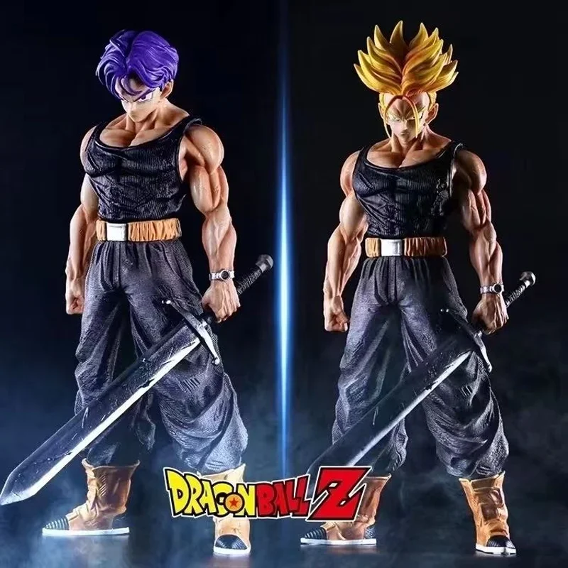 

BANDAI 42cm Dragon Ball Torankusu Trunks Double Headed Statue Anime Figure Model Doll Collectible Toy Decoration Gifts