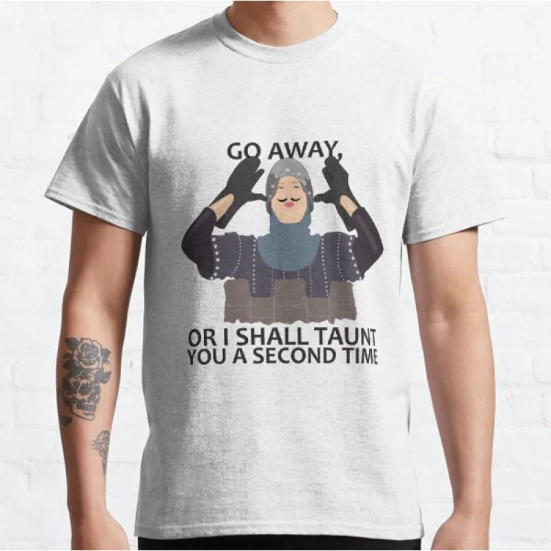 

Monty Python French Knight Funny anime Humor gift T shirt for men Large size Tops S-6XL 100% cotton printed Clothes