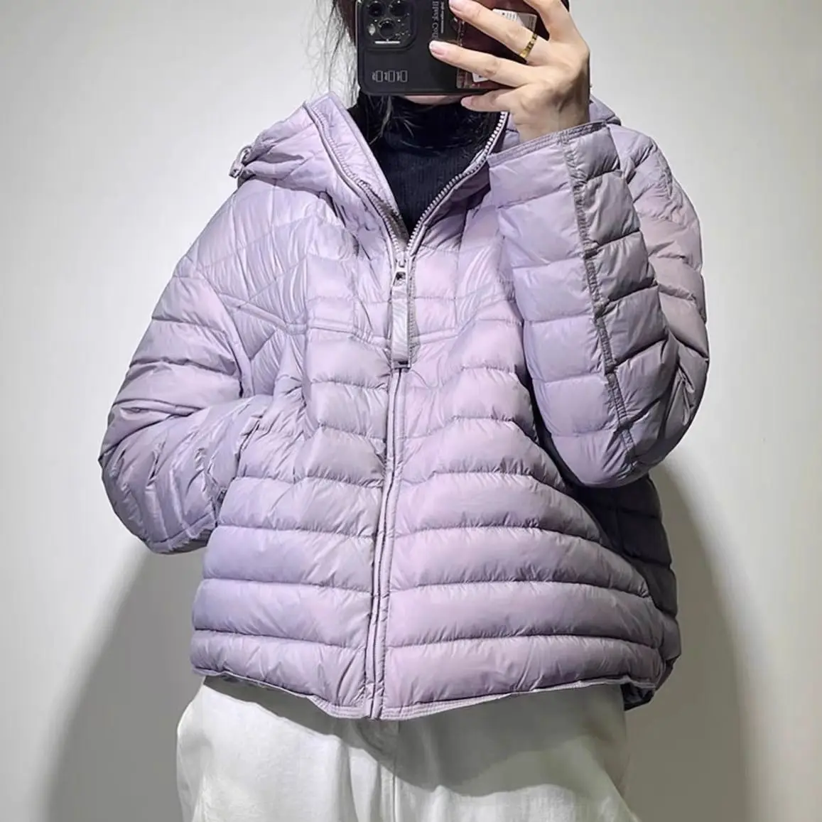

Осенне-зимняя новая женская пуховая хлопковая куртка с капюшоном, легкая ветрозащитная куртка большого размера