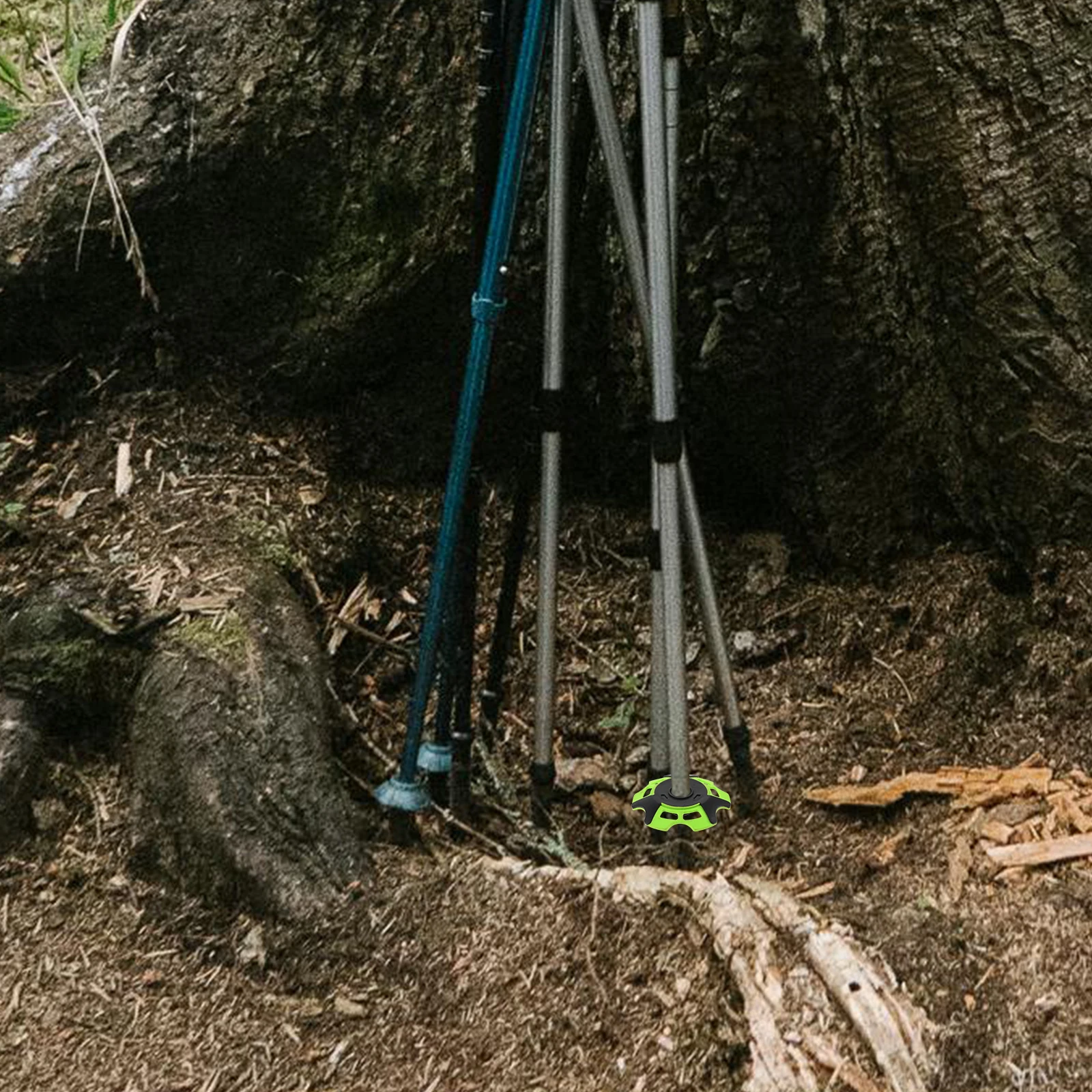 

2pcs Green Trekking Pole Mud Trays Climbing Hiking Pads Replacement Tips Outdoor Mountaineering Cane Tips