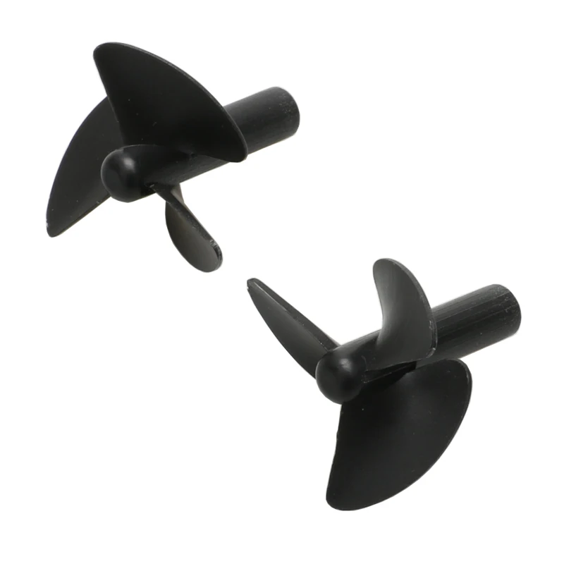 4Pairs Dia 26mm 3-blade Paddle Inner Shaft Hole 2.2mm PC Propeller for RC Bait Boat DIY Trawlers Ship Full Immersion Propellers