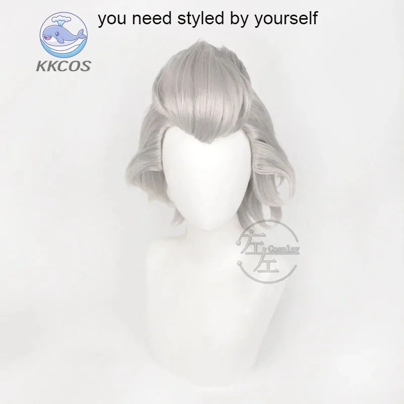 Janio Pocito شعر مستعار كوسبلاي 35 سم شعر قصير Dr.STONE حفلة شعر صناعية مقاومة للحرارة مع غطاء شعر مستعار