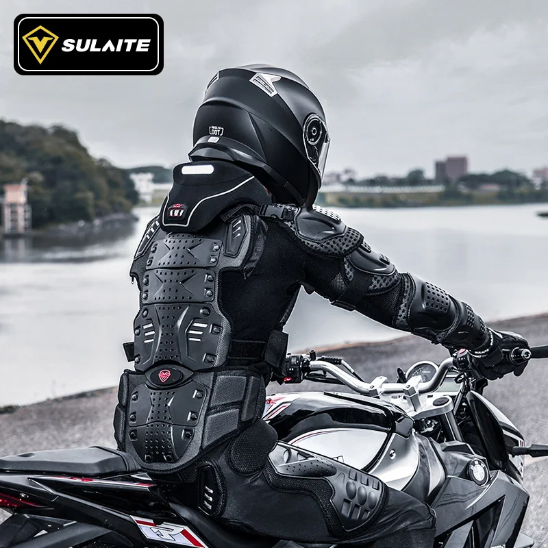 SULAITE Motorcycle Jackets Turtle Men's Full Body Armor Protection
