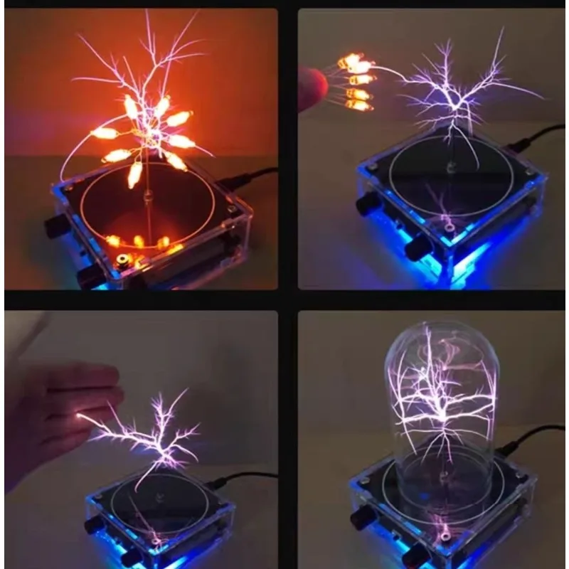 Bluetooth Music Tesla Coil Music Box Touchable Artificial Arc With Audio Input Educational Model For Physics Science Experiment