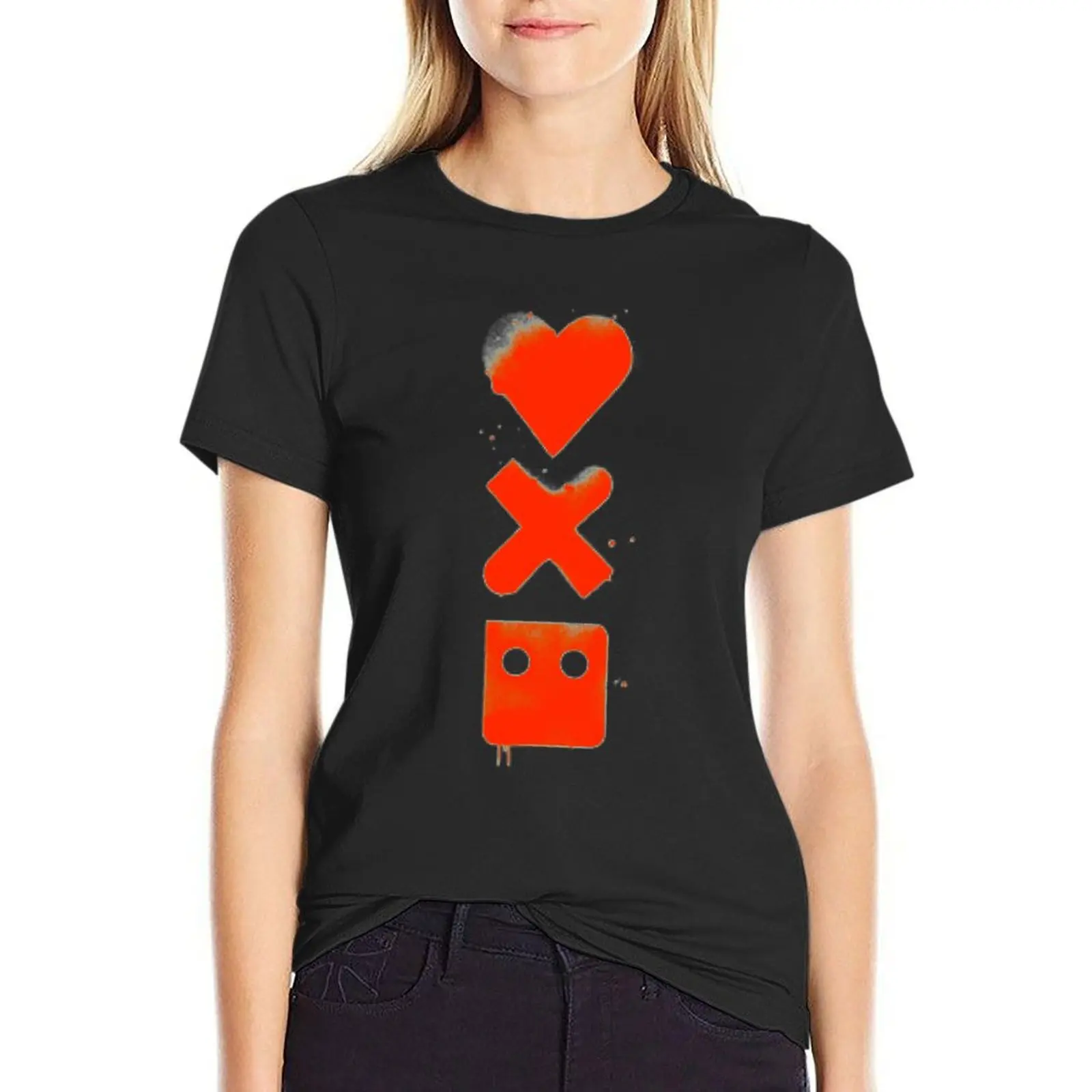 Love, Death & Robots Logo Vertical T-Shirt plus size tops animal print shirt for girls clothes for Women