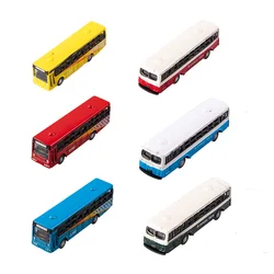 2PCS N Scale 1/150 Metal Miniature Model Bus  For Garden /Railway/Railroad/Train Layout/Toy DIY