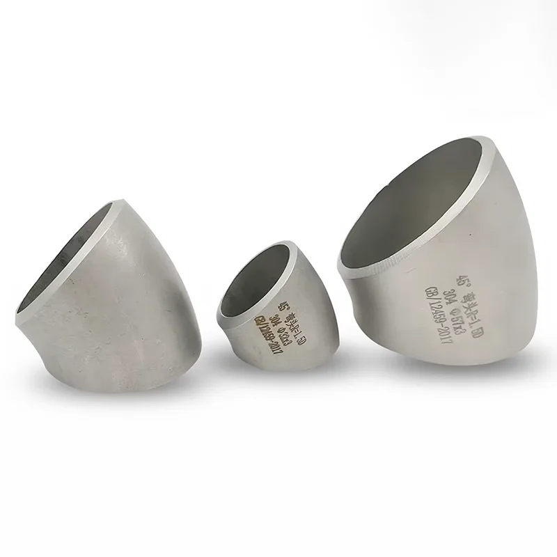 

304 Stainless Steel 45 ° Elbow Stamping Industrial Grade Welded Pipe Fittings Elbow Butt Joint Short Elbow
