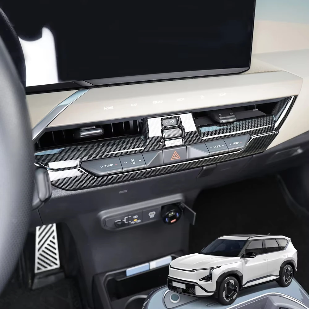 

1 шт. Накладка на центральный воздуховод кондиционера для KIA EV5 2025-2026 (левый руль), материал АБС, аксессуар для интерьера автомобиля