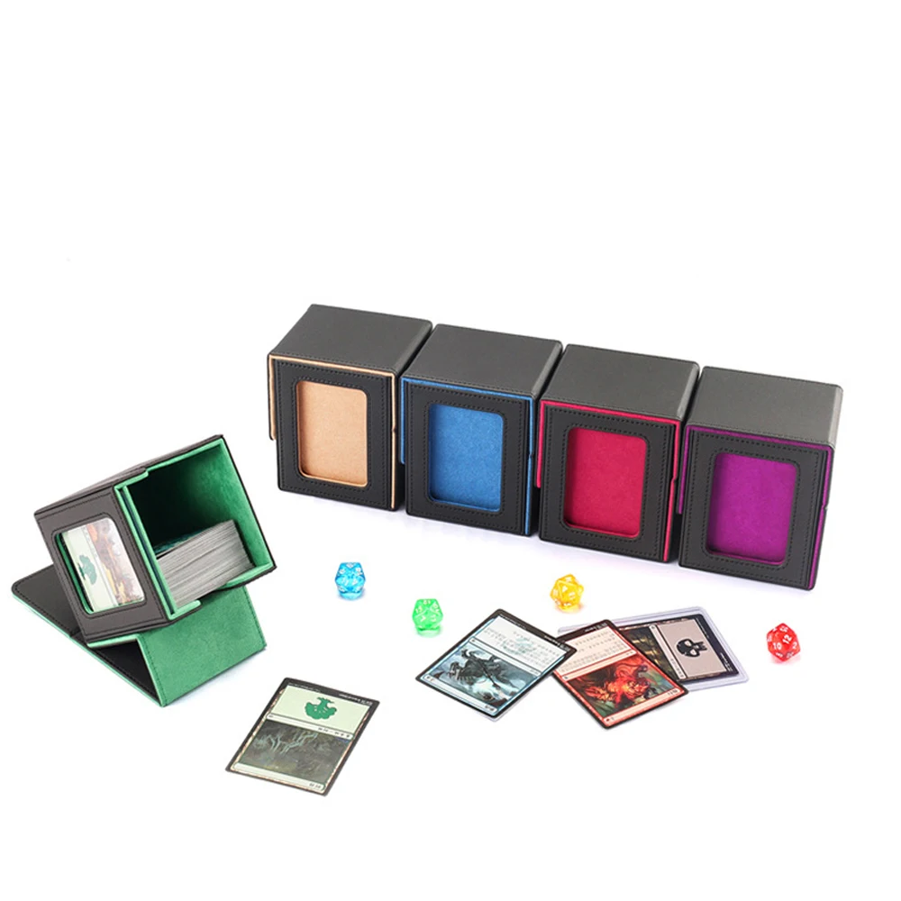 100+Cardpack Box Cardpack Box Storage Card Toy Advanced Game Card Clip Sports Card Storage Card Storage Box