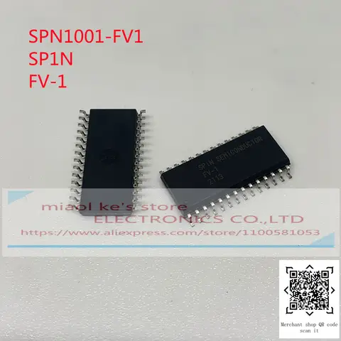 [1pcs] SPN1001-FV1 Mark: SP1N FV-1 SOP-28 SPIN Audio Chip IC 100%New Original SPN1001