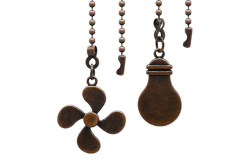 

2Pcs Decorative Fan Pull Chains Ceiling Fan Chain Extension Classic Danglers for Pendant Lights and Fans Easy Install No Tools