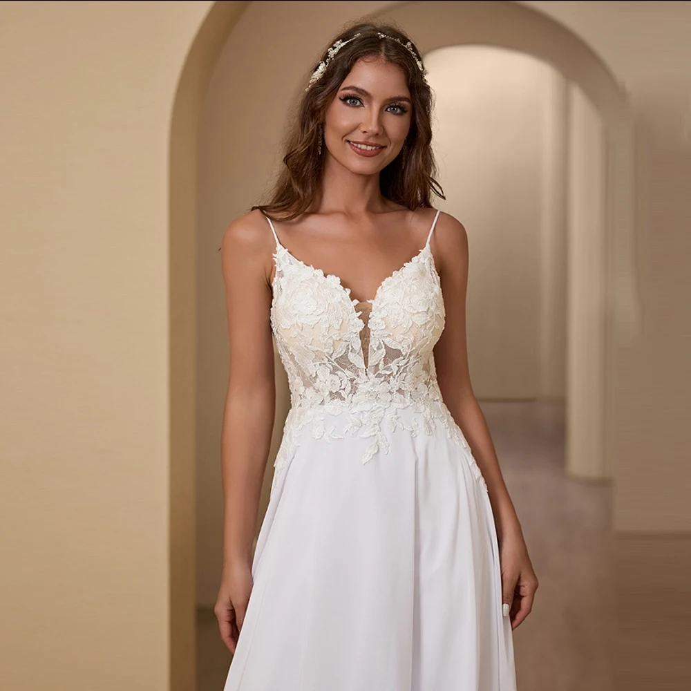 섹시한 여성 웨딩 드레스 연인 칼라 민소매 백리스 a 라인 신부 가운 공주 파티 vestidos de novia 맞춤형