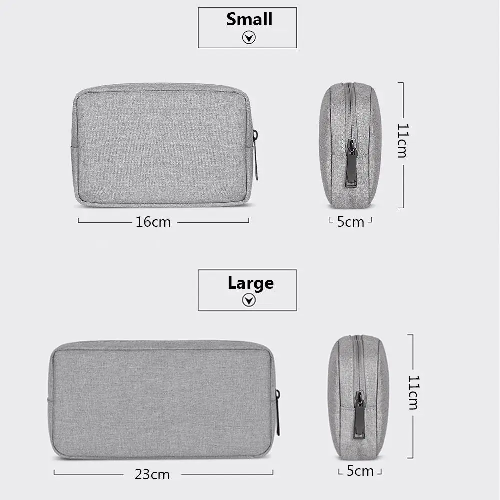 Portable Organizer USB Cable Earphone Makeup Cover Gadget Devices Pouch Storage Bag Digital Accessories