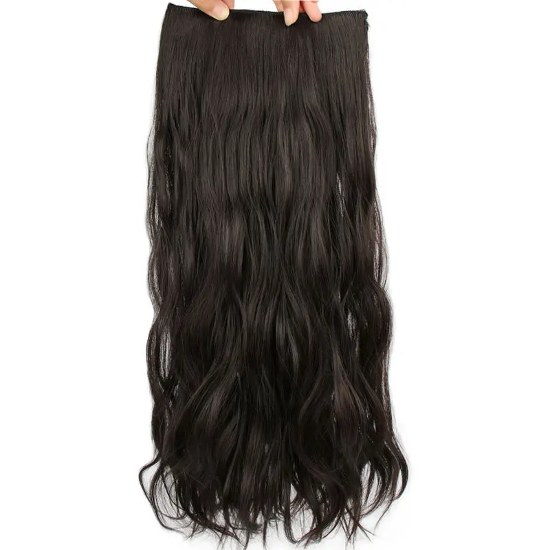 شعر مستعار للنساء طويل مجعد ثلاث قطع وصلات شعر سيدة أنثى حجم الشعر قطعة واحدة الاصطناعية تموج محاكاة الشعر